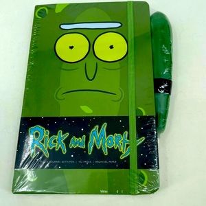 Rick and Morty: Pickle Rick Hardcover Ruled Journal with Pen